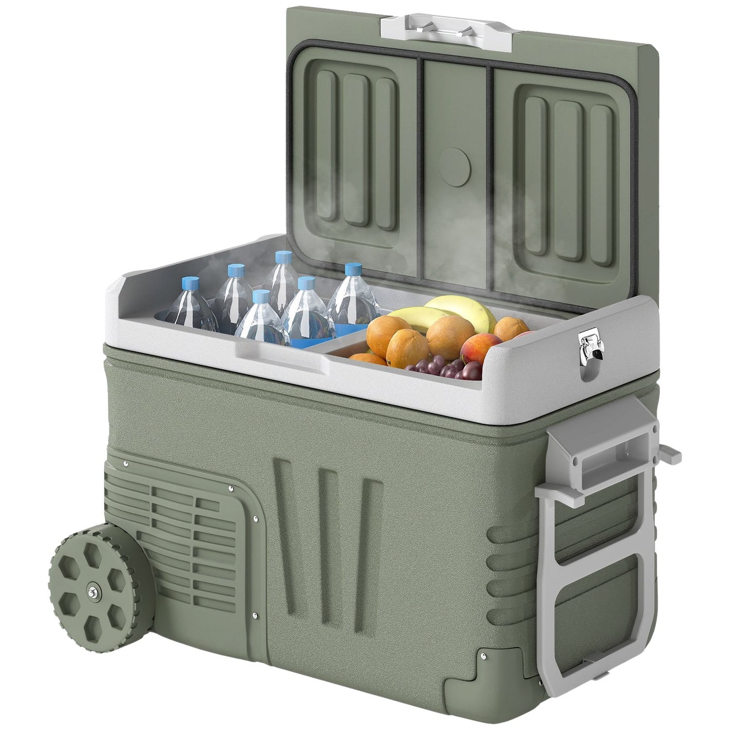 Compressor cooler, 33L - Silent, LED, 12/230V, Green