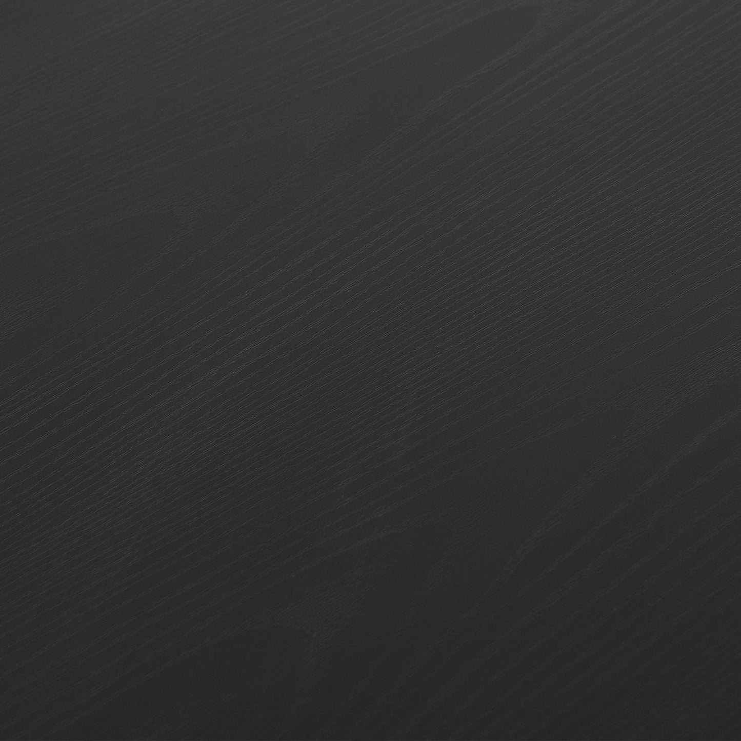 Flexible computer table - black MDF & steel, 210x50x73.5 cm