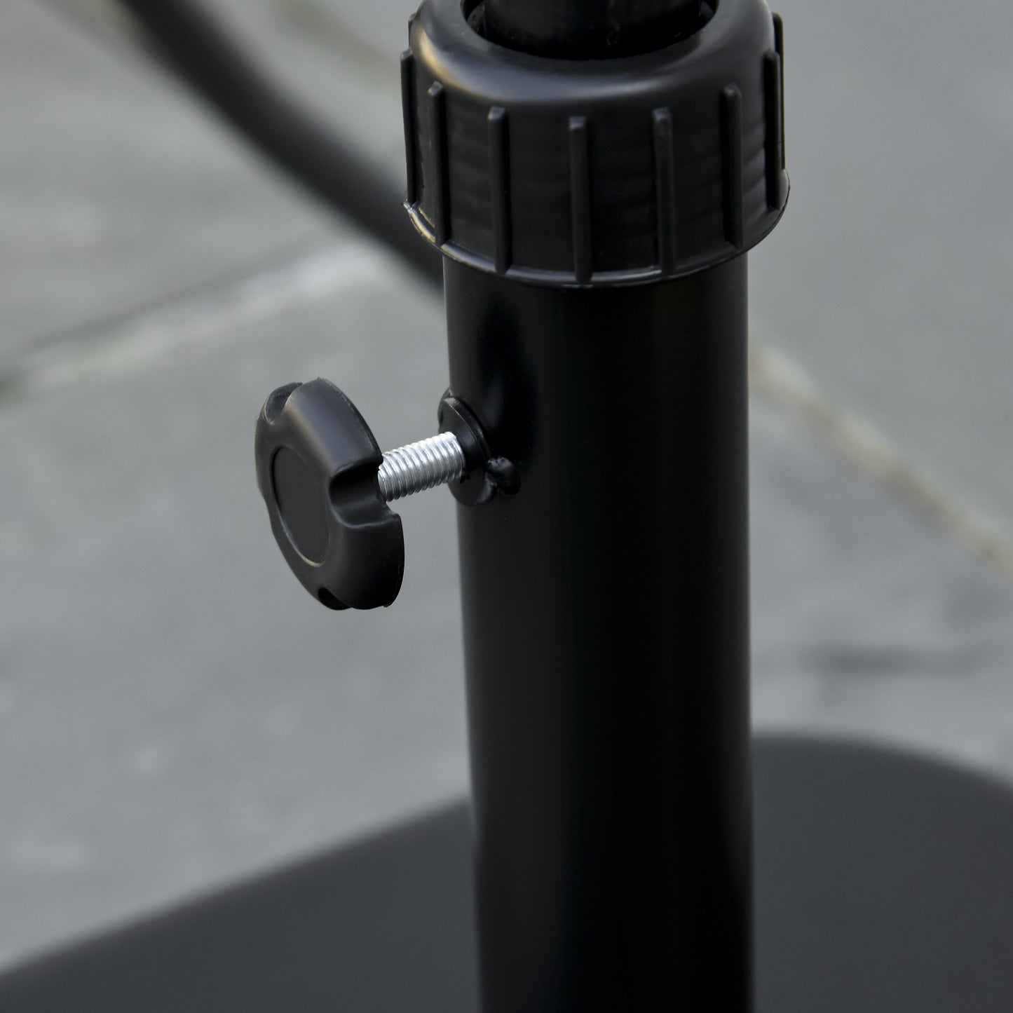 Concrete Parasol Base 11kg, Square, Fits 32-38mm Poles