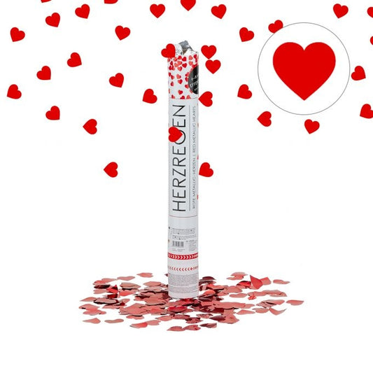 Confetti cannon 40 cm hearts