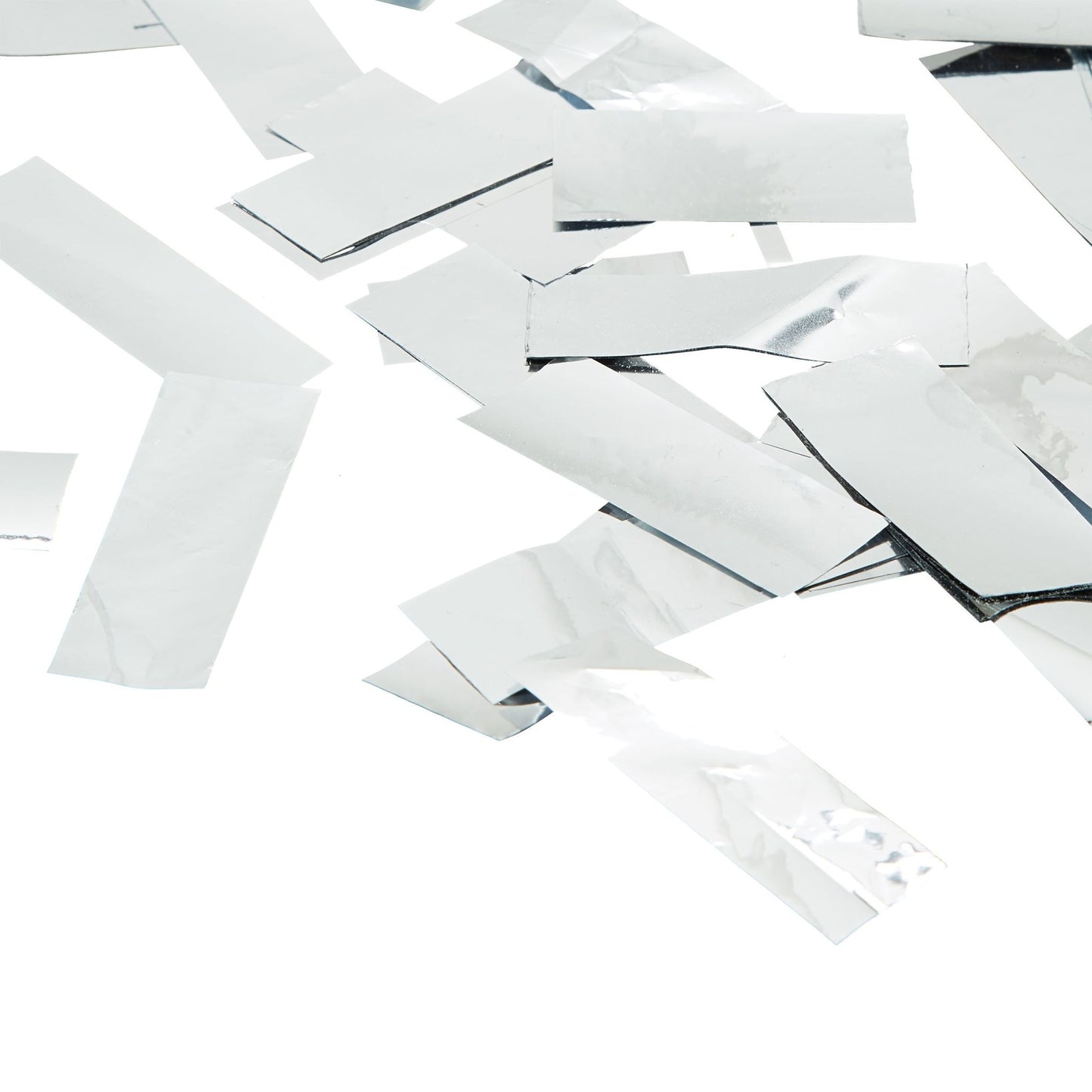 Confetti cannon 40 cm silver