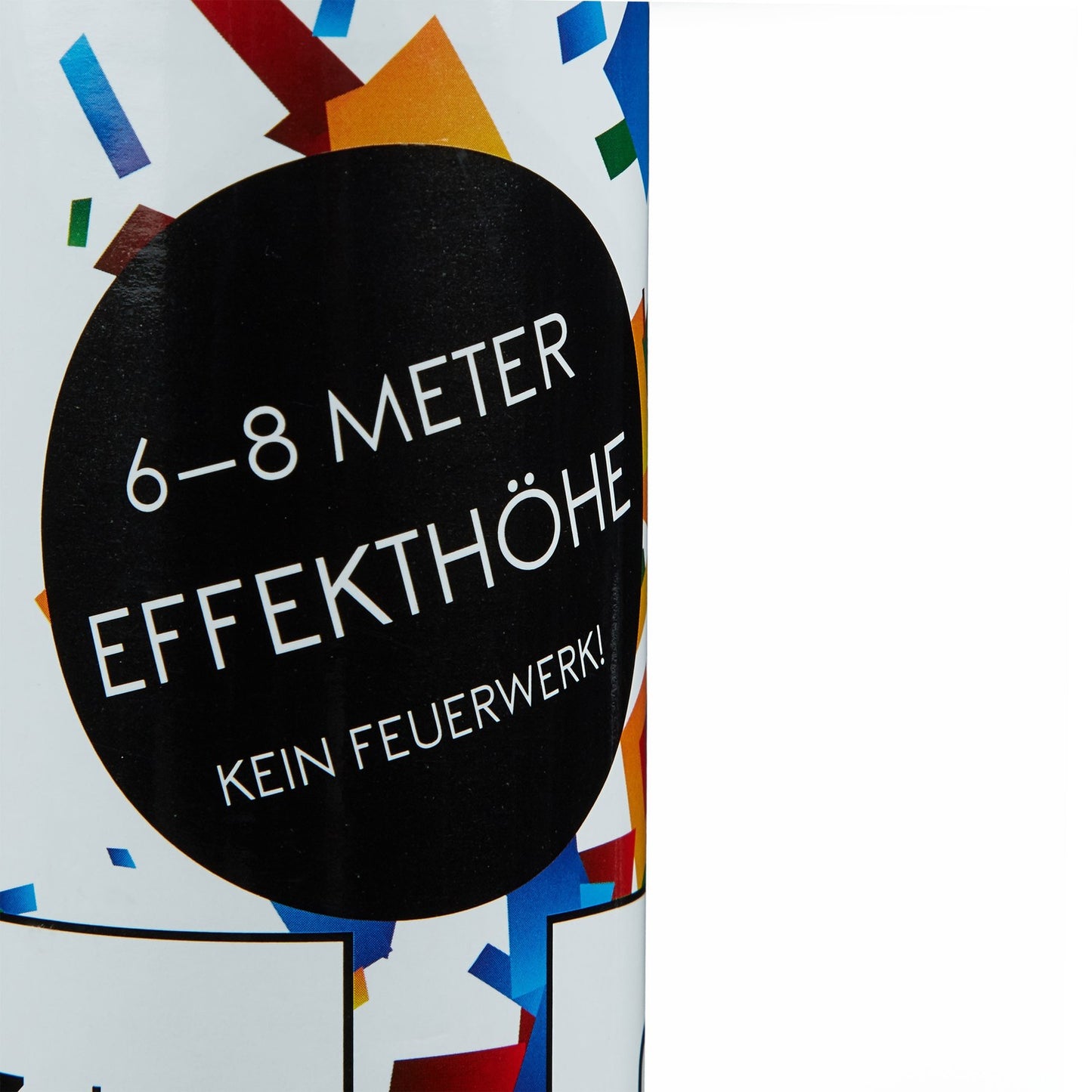 Confetti cannon 80 cm colorful