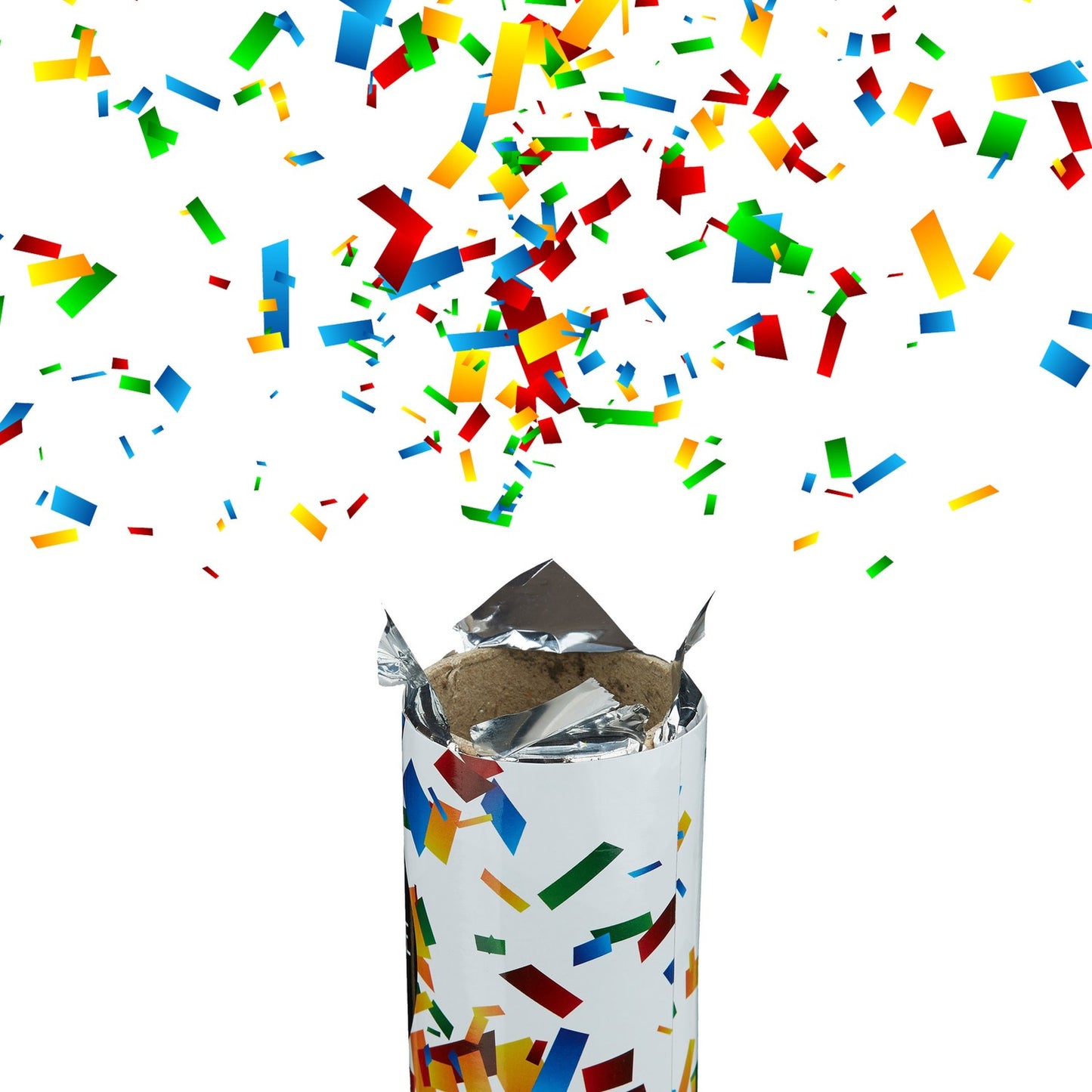 Confetti cannon 80 cm colorful