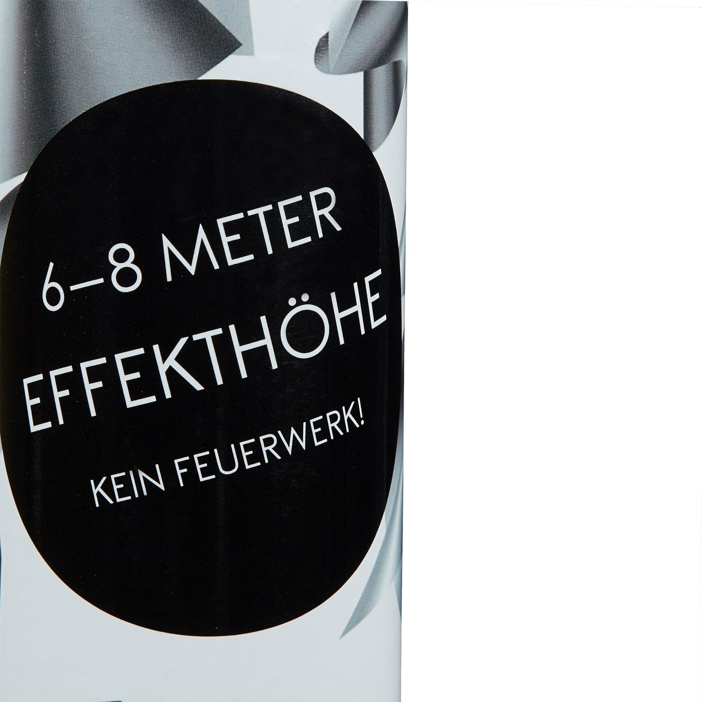 Confetti cannon 80 cm silver