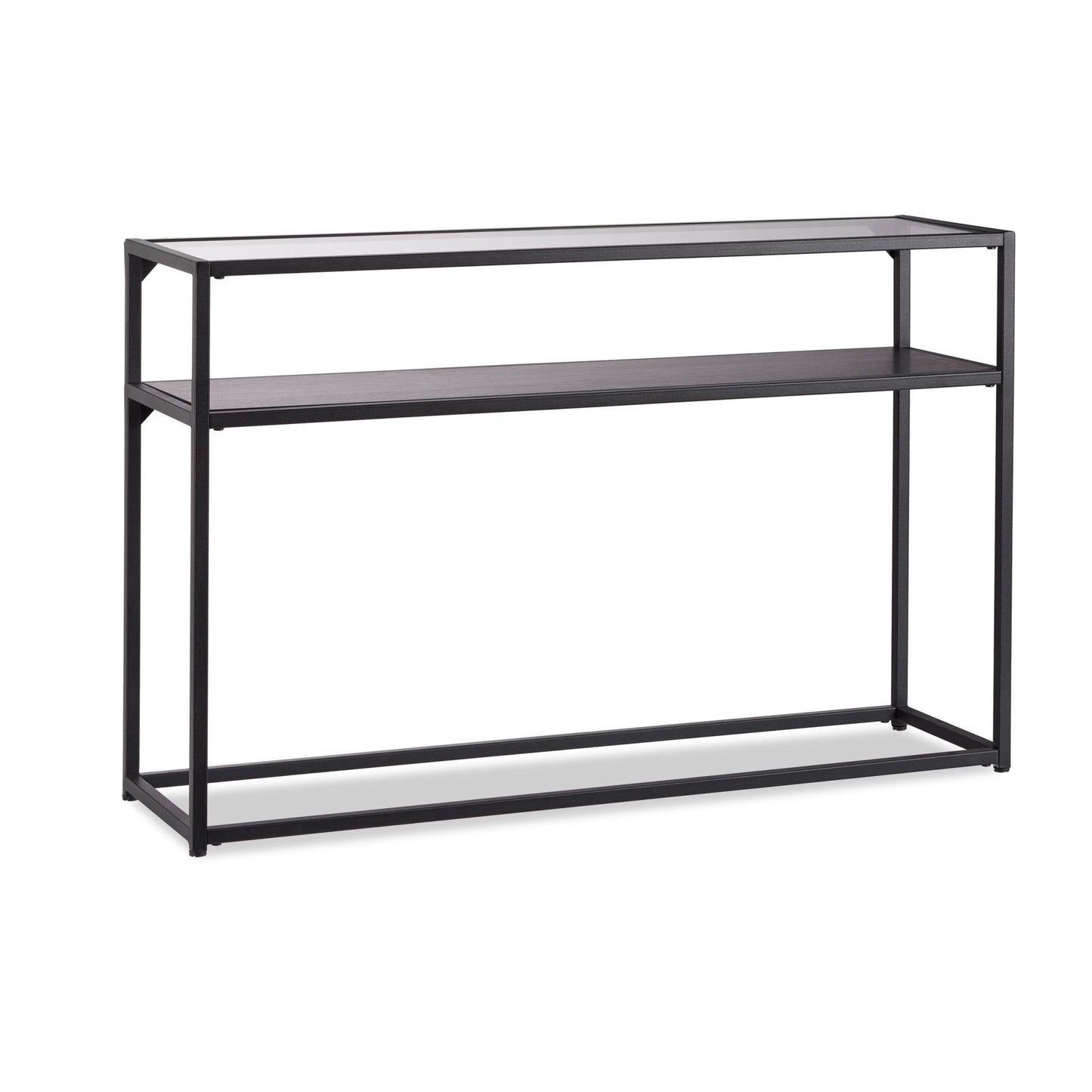 Console table glass metal