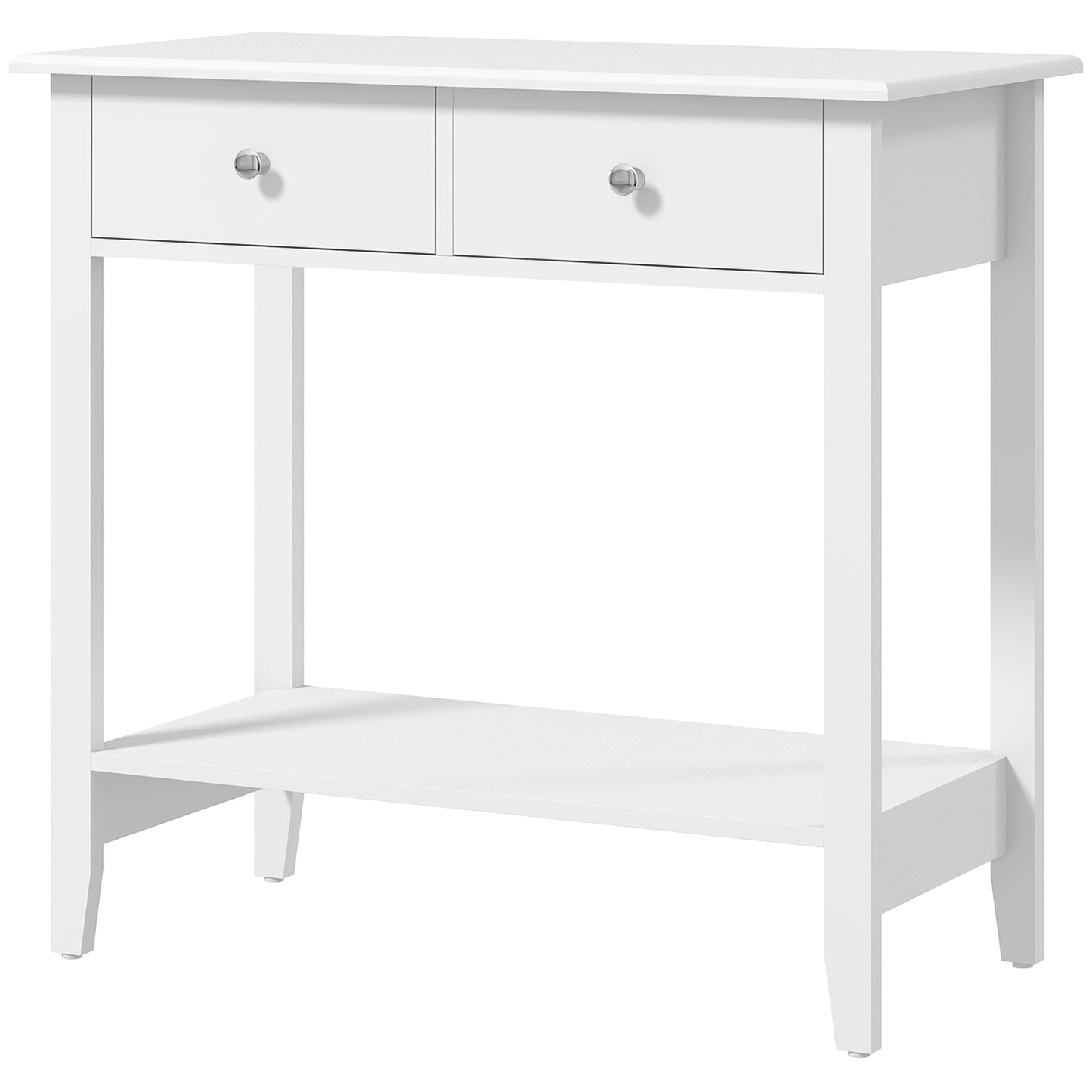 Console table in solid wood with drawers - 80 x 40 x 75 cm