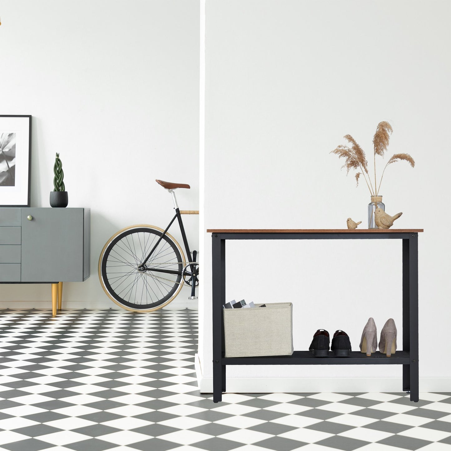 Console table in industrial design