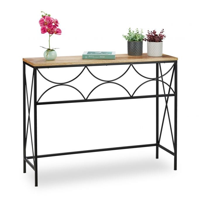 Console table in mango wood
