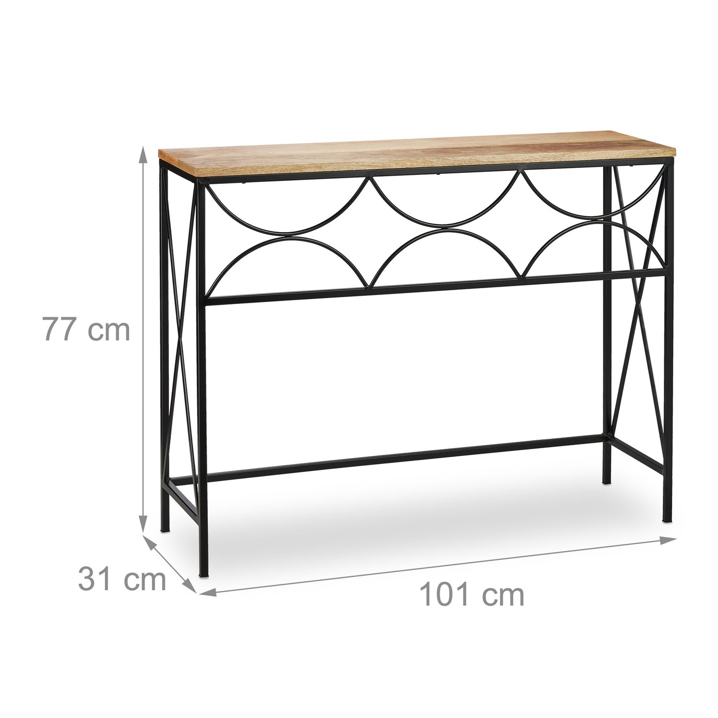 Console table in mango wood