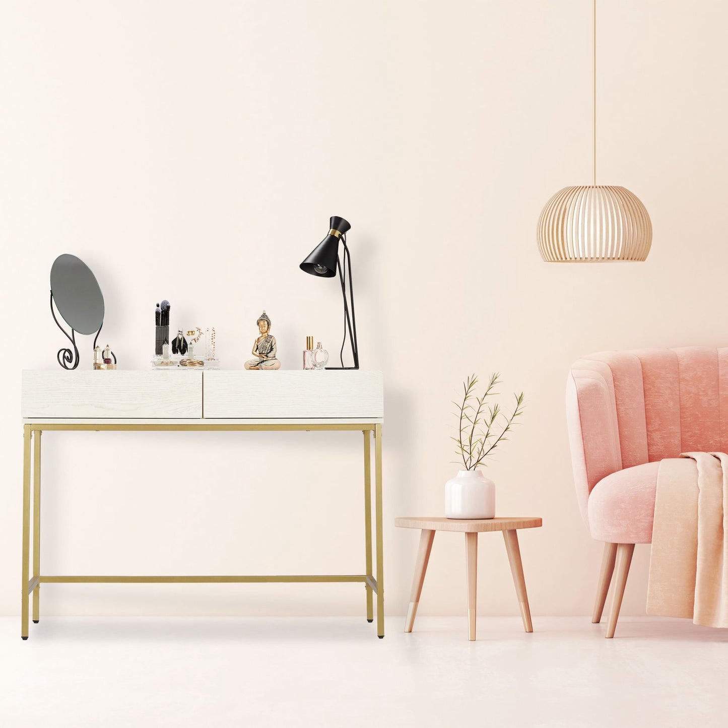 Console table with drawers