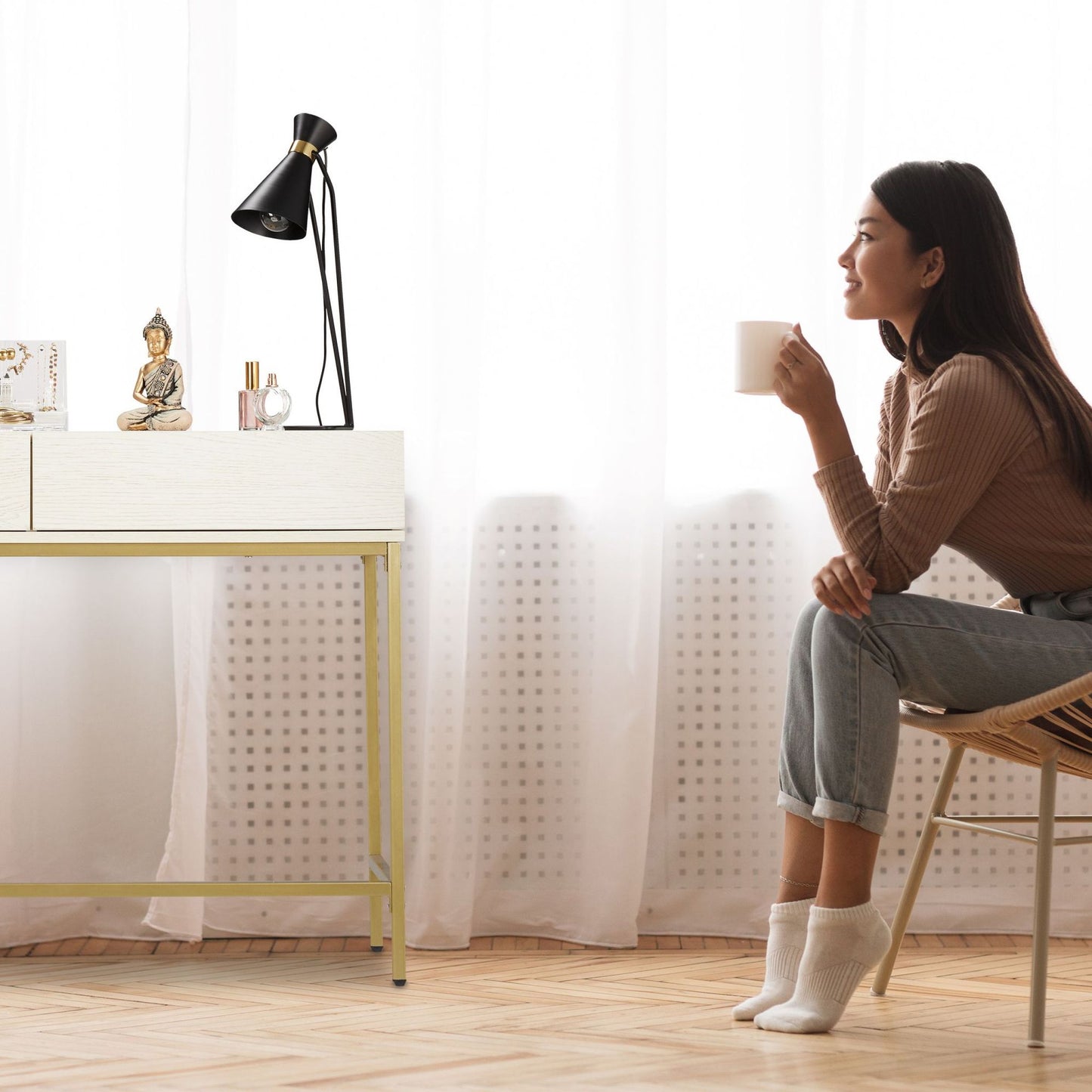 Console table with drawers