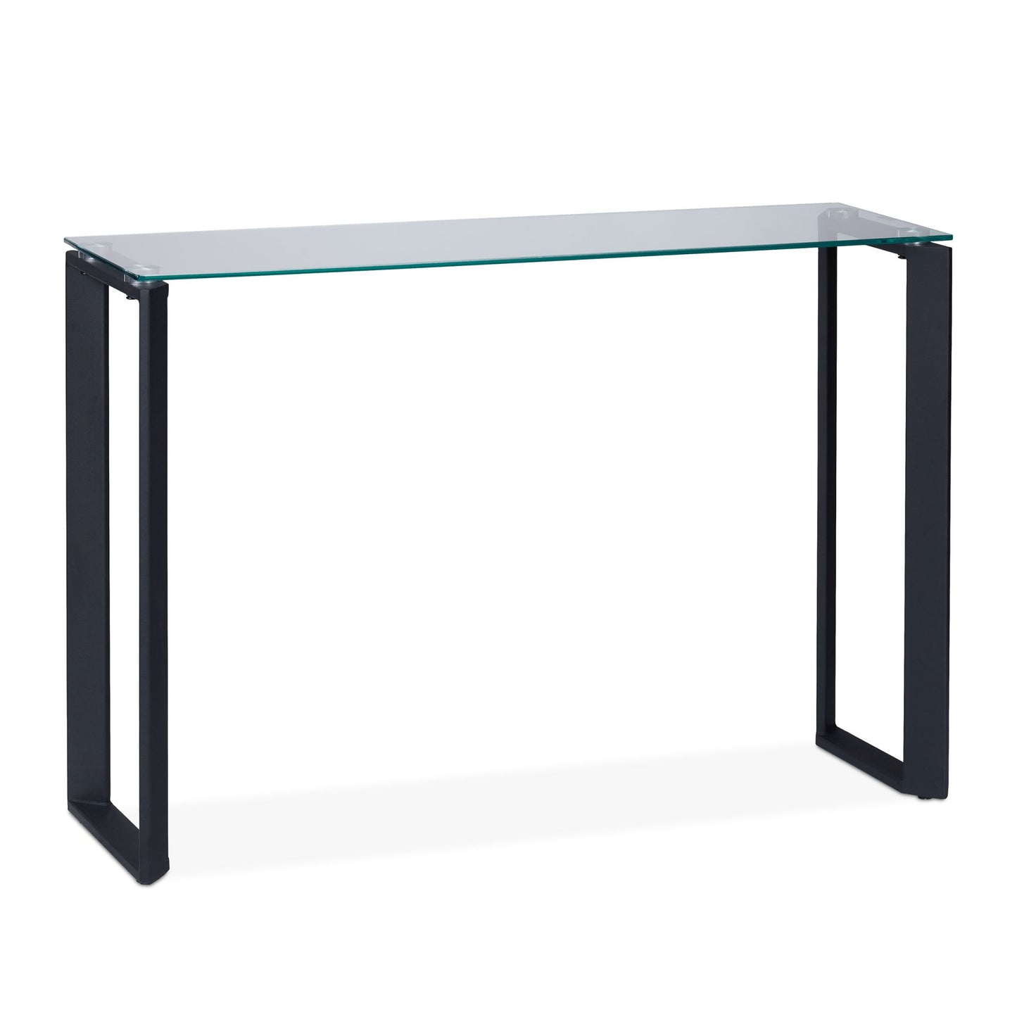 Console table with glass table top