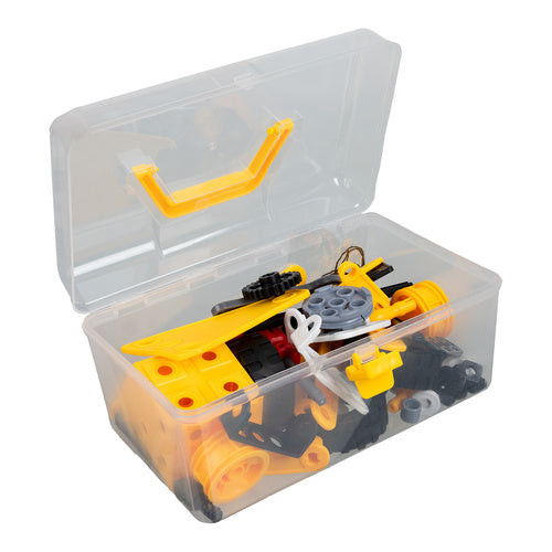 Construction Blocks Set, 100 Pieces, Vehicles, Educational