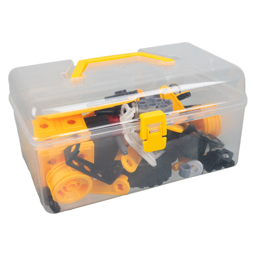 Construction Blocks Set, 100 Pieces, Vehicles, Educational