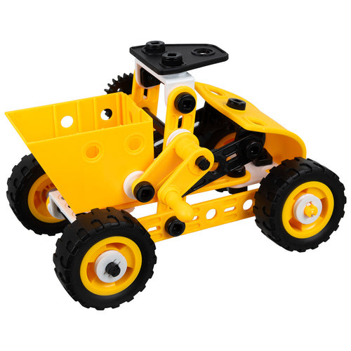 Construction Blocks Set, 100 Pieces, Vehicles, Educational