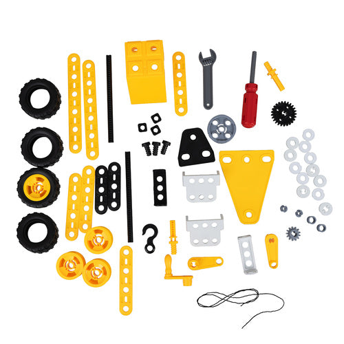 Construction Blocks Set, 100 Pieces, Vehicles, Educational