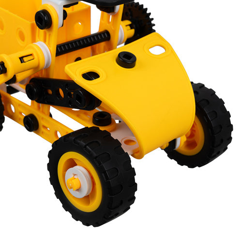 Construction Blocks Set, 100 Pieces, Vehicles, Educational