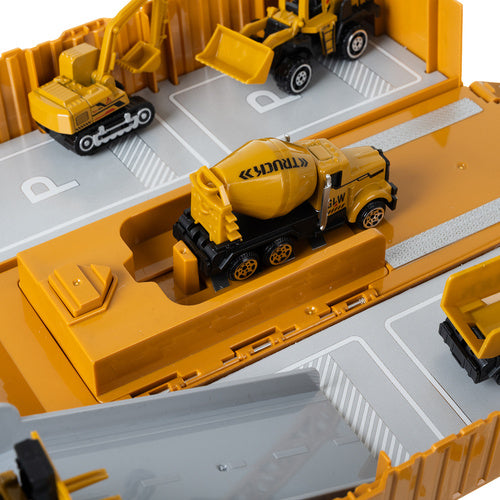 Construction Truck Set with Crane and Accessories