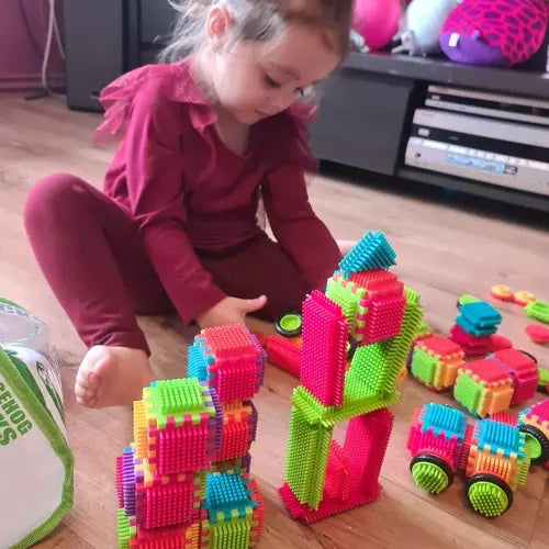 Construction blocks - hedgehogs 192pcs. Kruzzel 20376