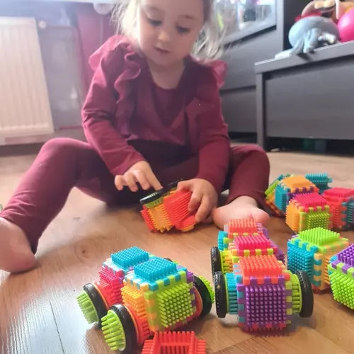 Construction blocks - hedgehogs 192pcs. Kruzzel 20376