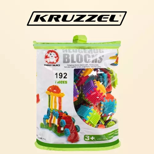 Construction blocks - hedgehogs 192pcs. Kruzzel 20376