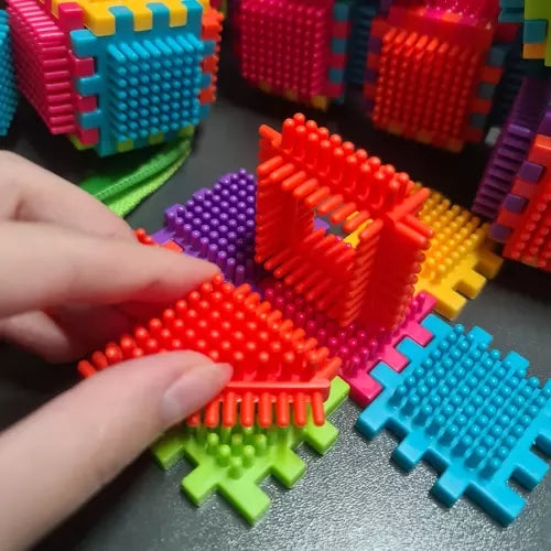 Construction blocks - hedgehogs 192pcs. Kruzzel 20376