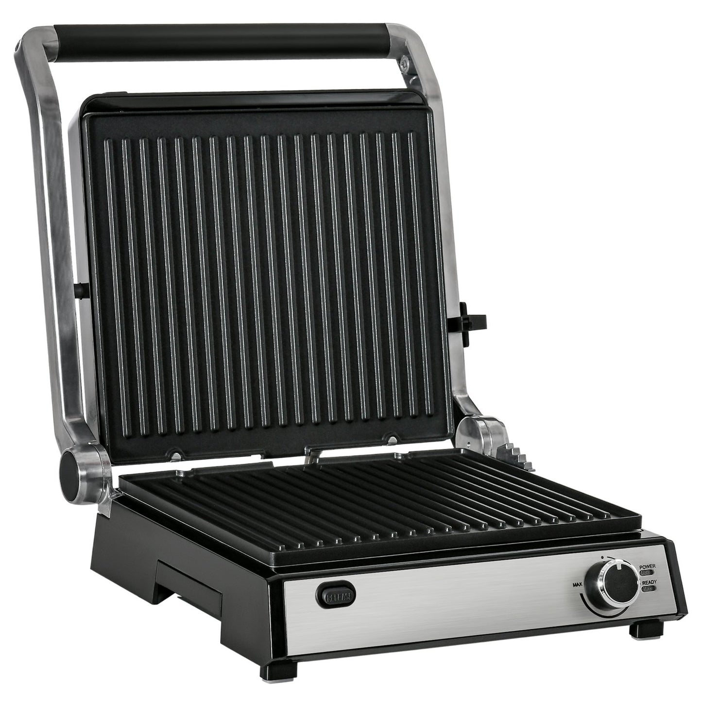 Electric contact grill, 2000W, adjustable thermostat, foldable