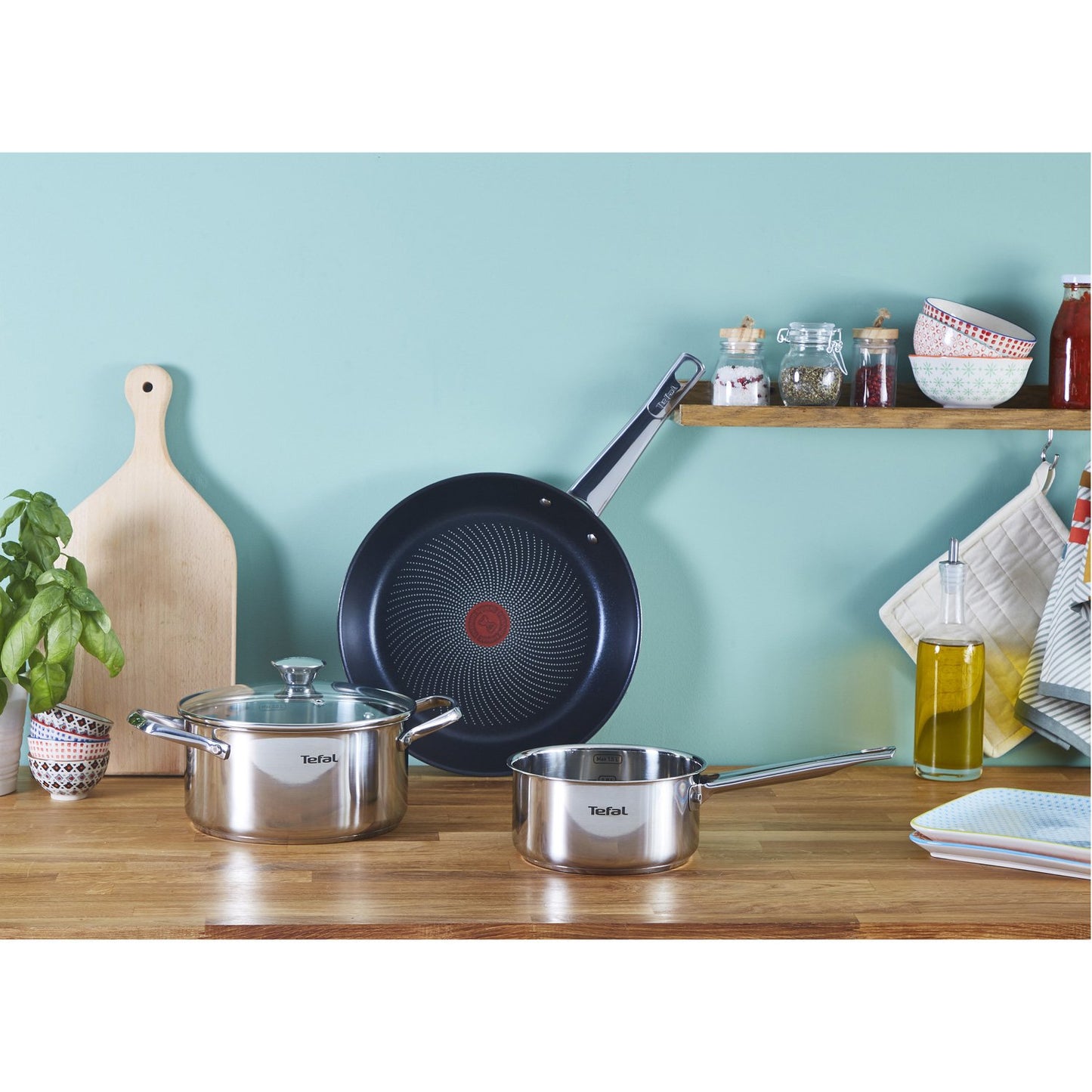 Cook eat Set 4 parts stainless steel