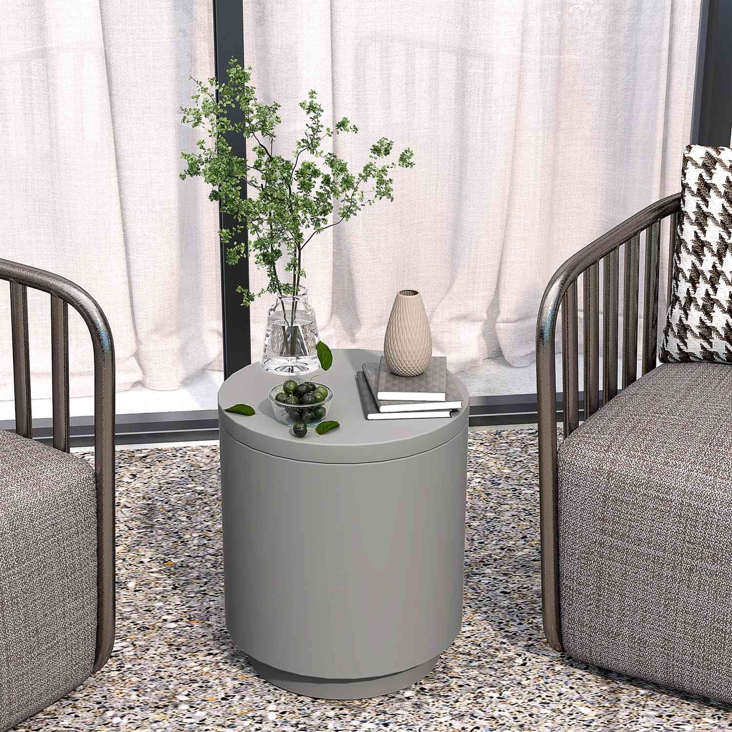 Cool Bar side table with 10L removable cooling plate
