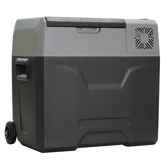 50L Electric Cool Box Car Refrigerator, Dual Voltage, Grey
