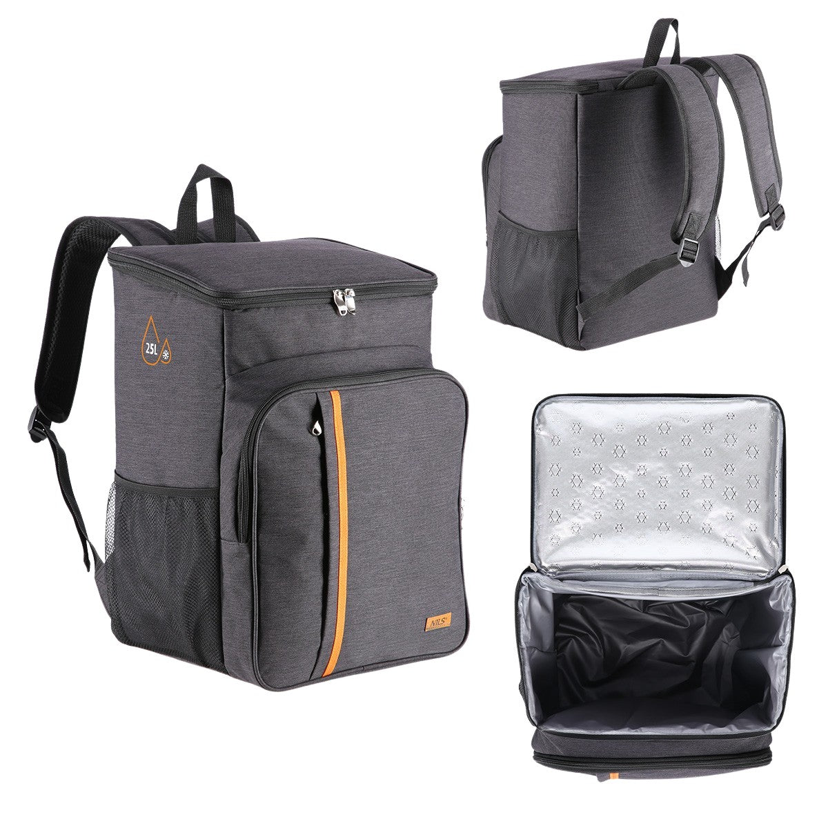 Cooler Backpack, Black, 25L, Insulated