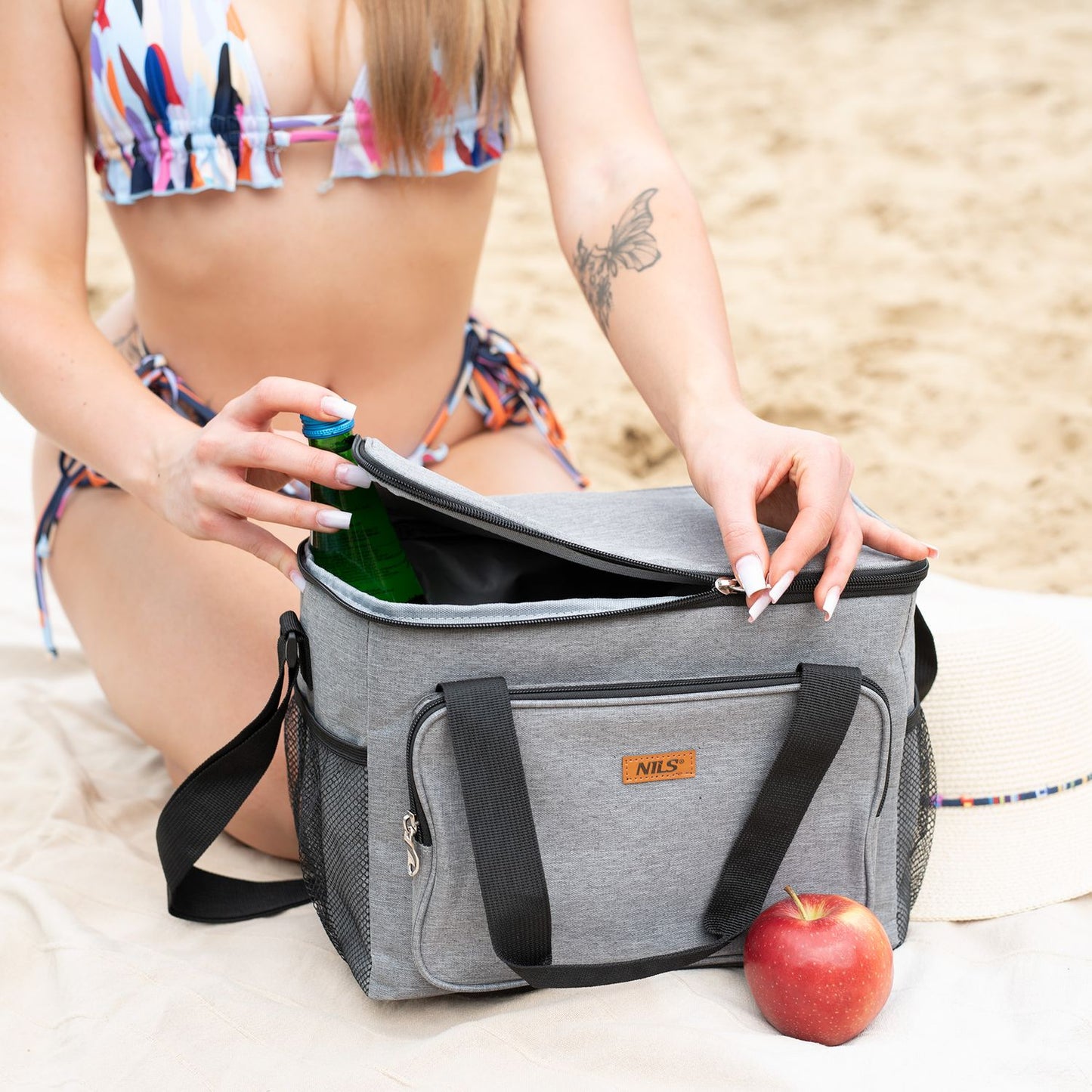 Cooler Bag, Gray, 13L Capacity