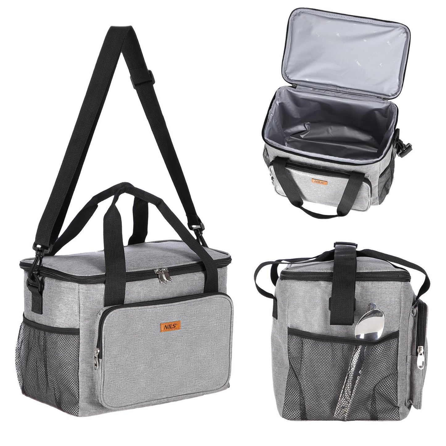 Cooler Bag, Gray, 13L Capacity