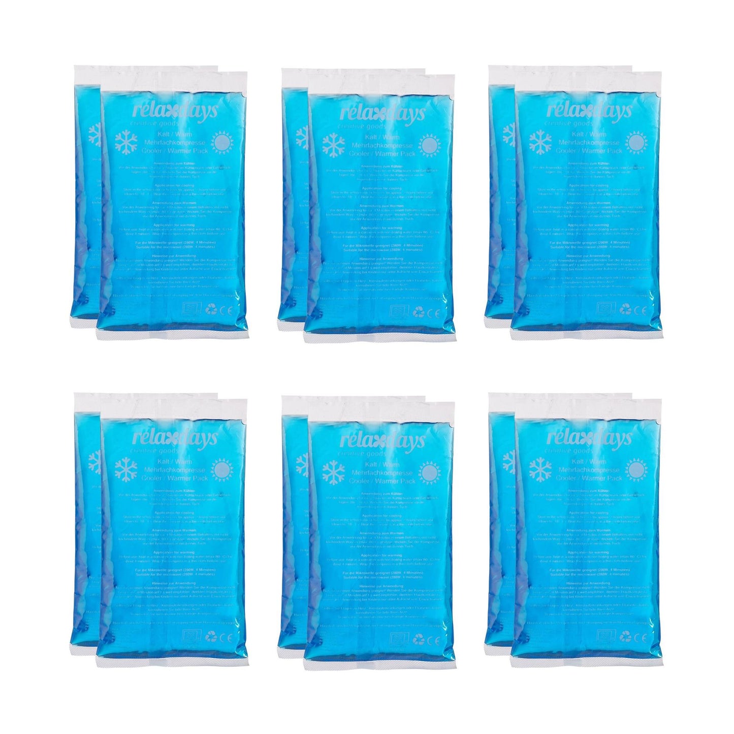 Cooling blocks Rectangular set of 12