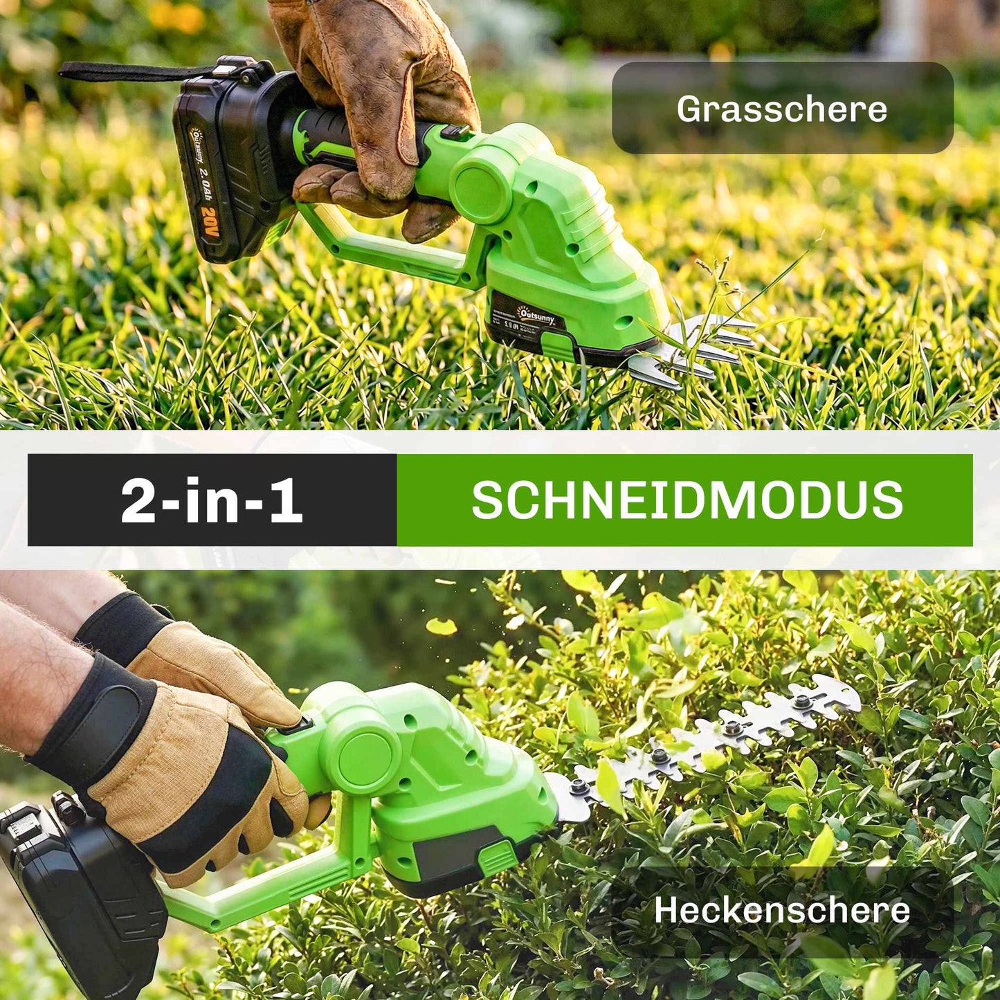 Cordless Hedge Trimmer, 18V, 55-Min Runtime, Adjustable Angle