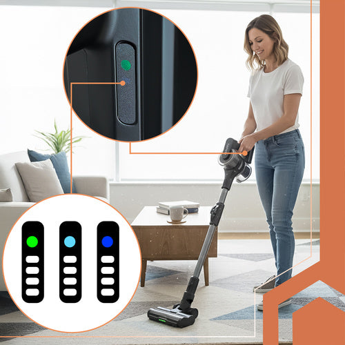Cordless Upright Vacuum Cleaner, 400W, 52 Min Runtime