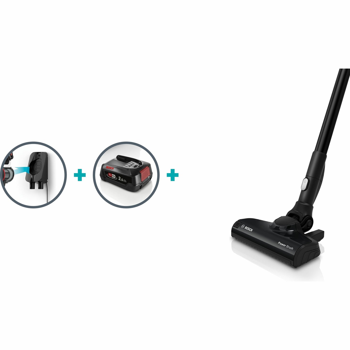 Cordless Vacuum Cleaner, Compact 18V, Interchangeable Battery