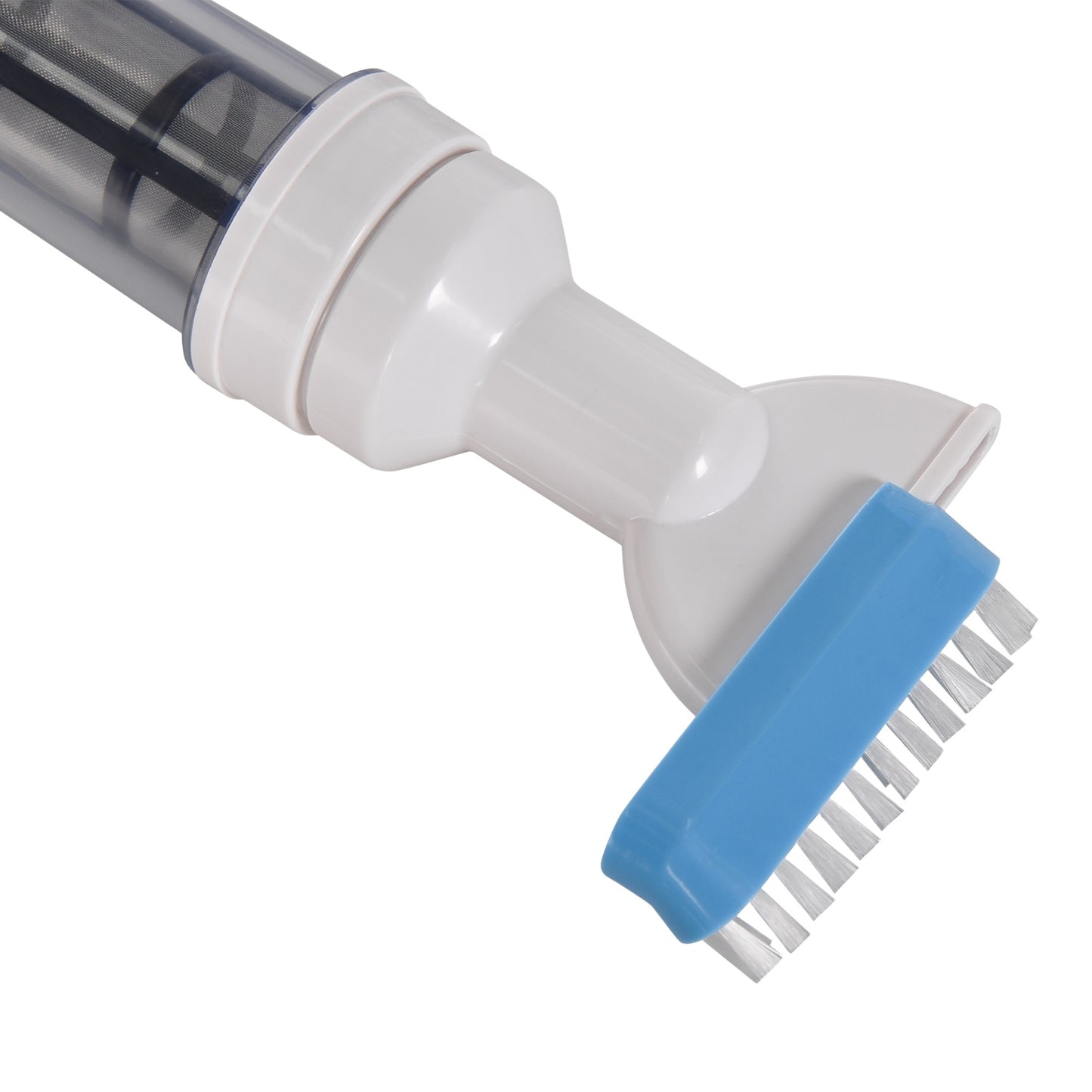 Cordless pool vacuum cleaner with light and adjustable aluminum rod