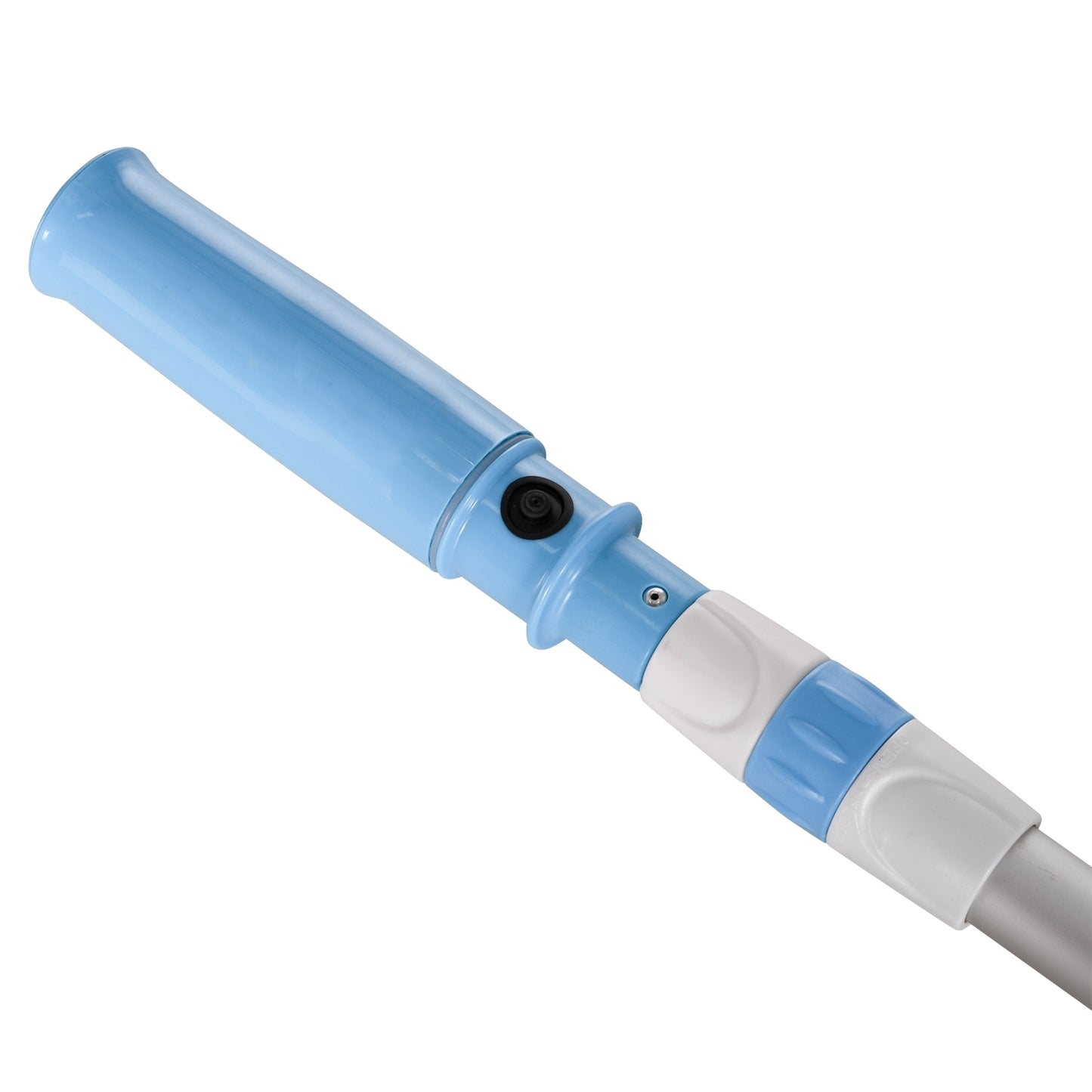 Cordless pool vacuum cleaner with light and adjustable aluminum rod