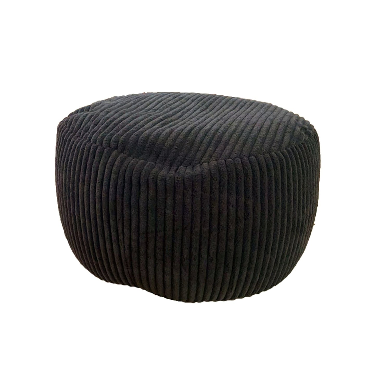 Corduroy Pouf – Round Floor Cushion, Boho Style