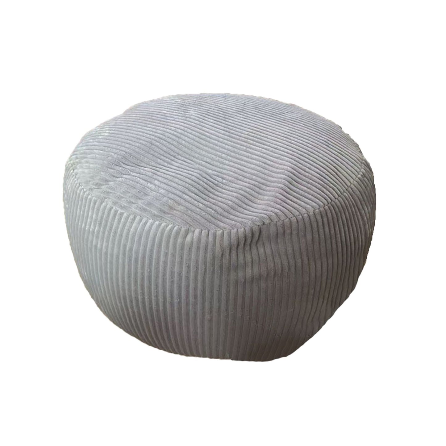 Corduroy Pouf – Round Floor Cushion, Soft & Versatile