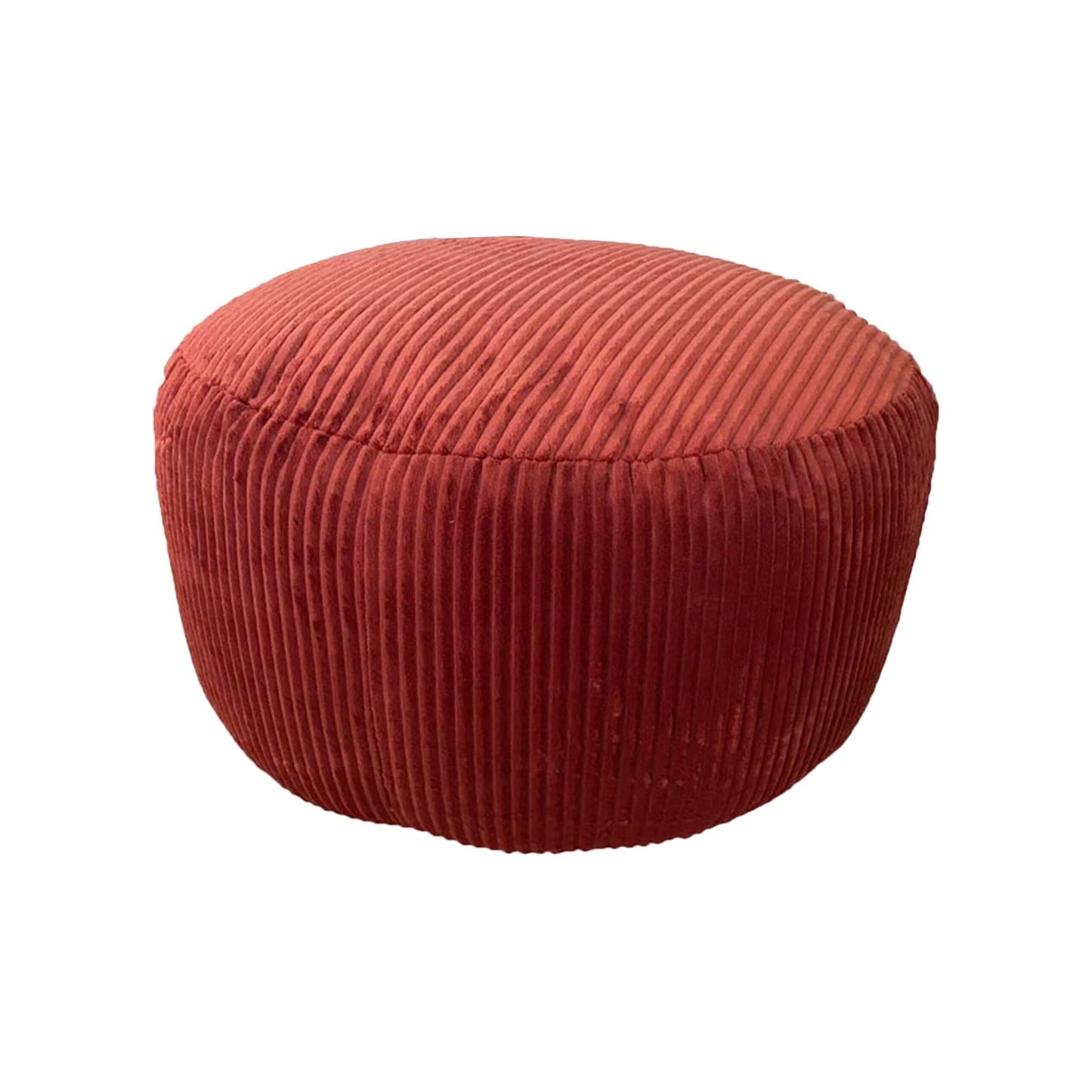 Corduroy Pouf – Round Floor Cushion, Soft & Versatile