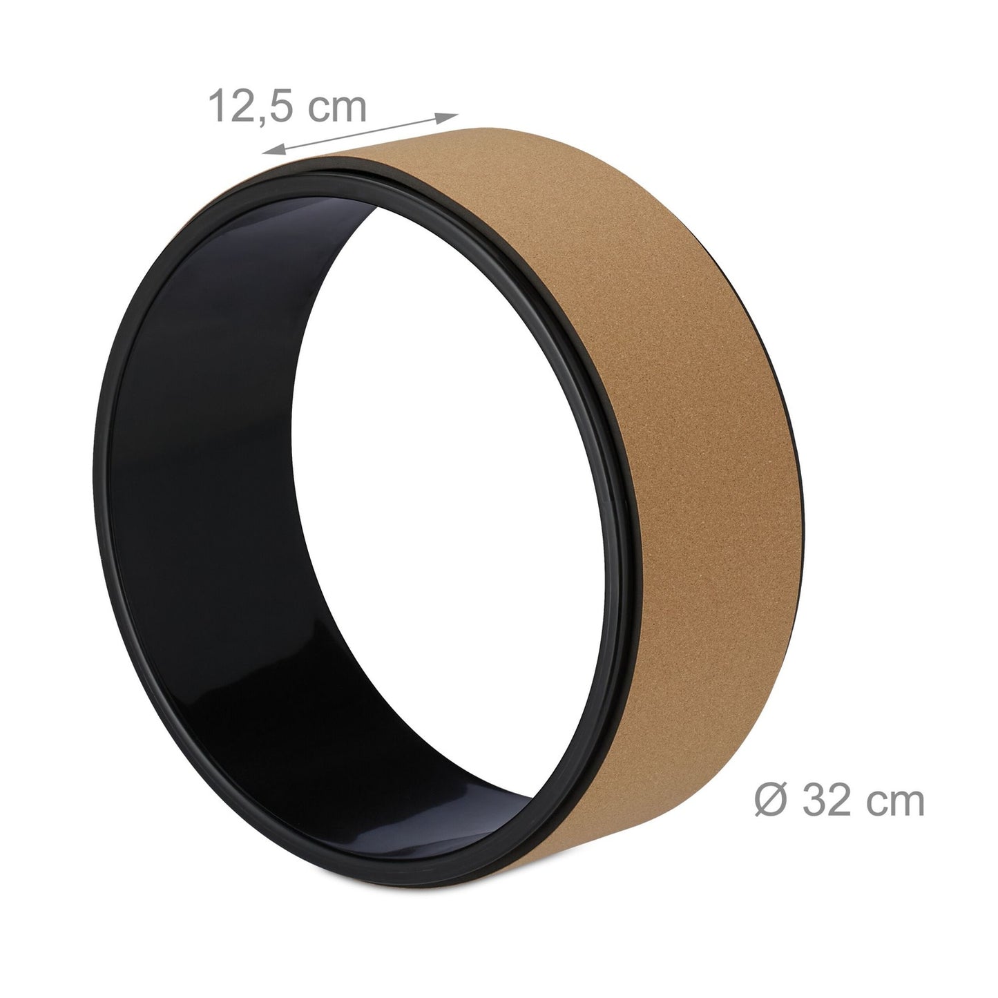Cork Yoga Wheel 32 cm – Non-Slip Support for Poses