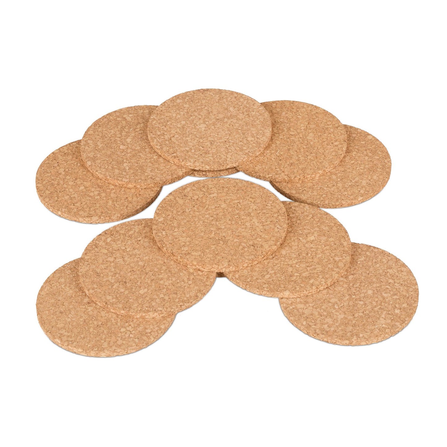 Cork coasters with holders 16-pack
