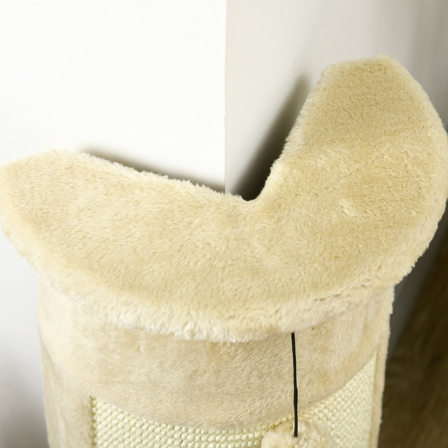 Cat scratching post with ball - 58 cm sisal, cream white