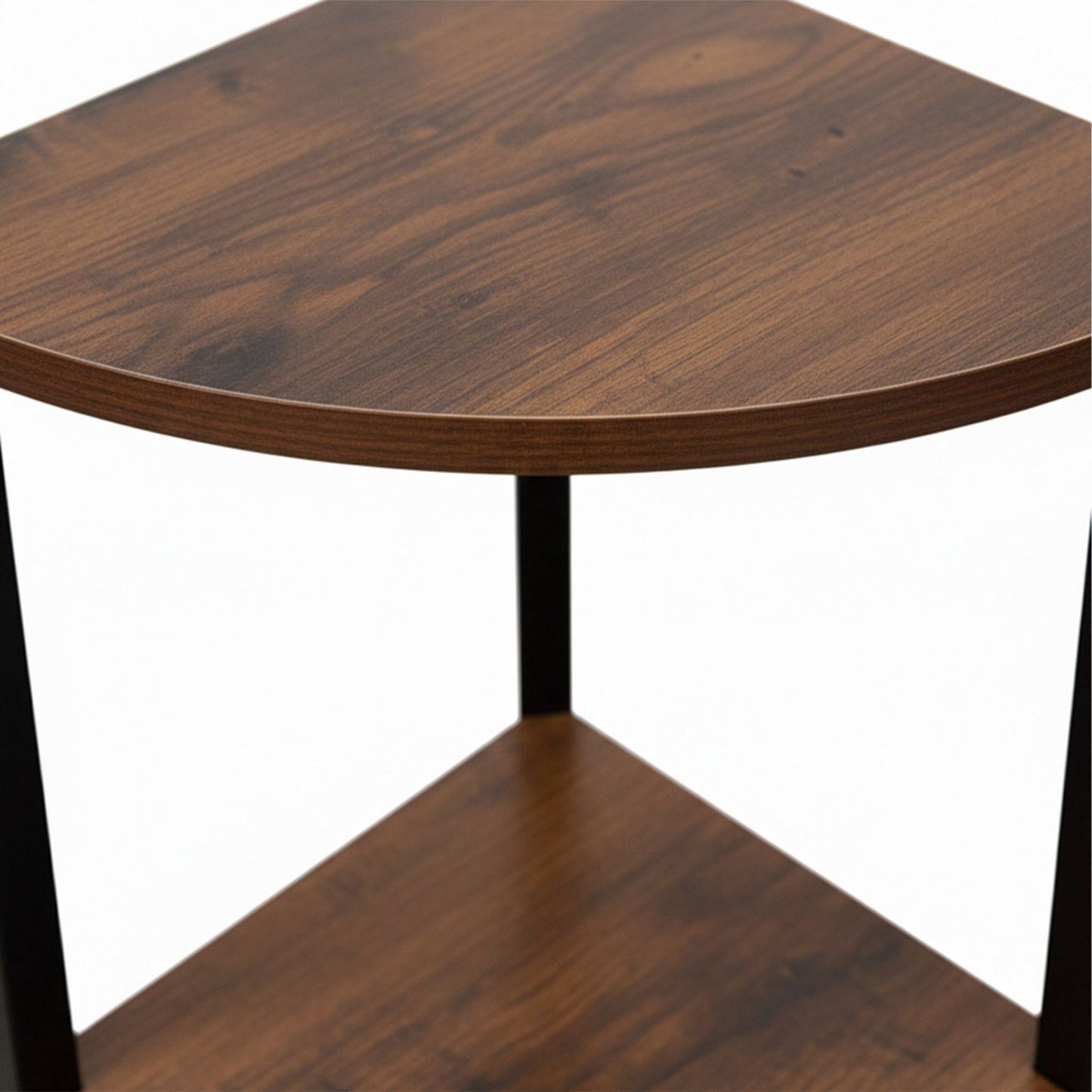 Corner Shelf, 5-Tier, Metal Frame, Wood-Effect