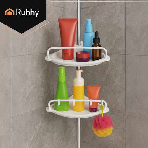 Corner Shower Shelf, Adjustable 240?310 cm, 4 Tiers