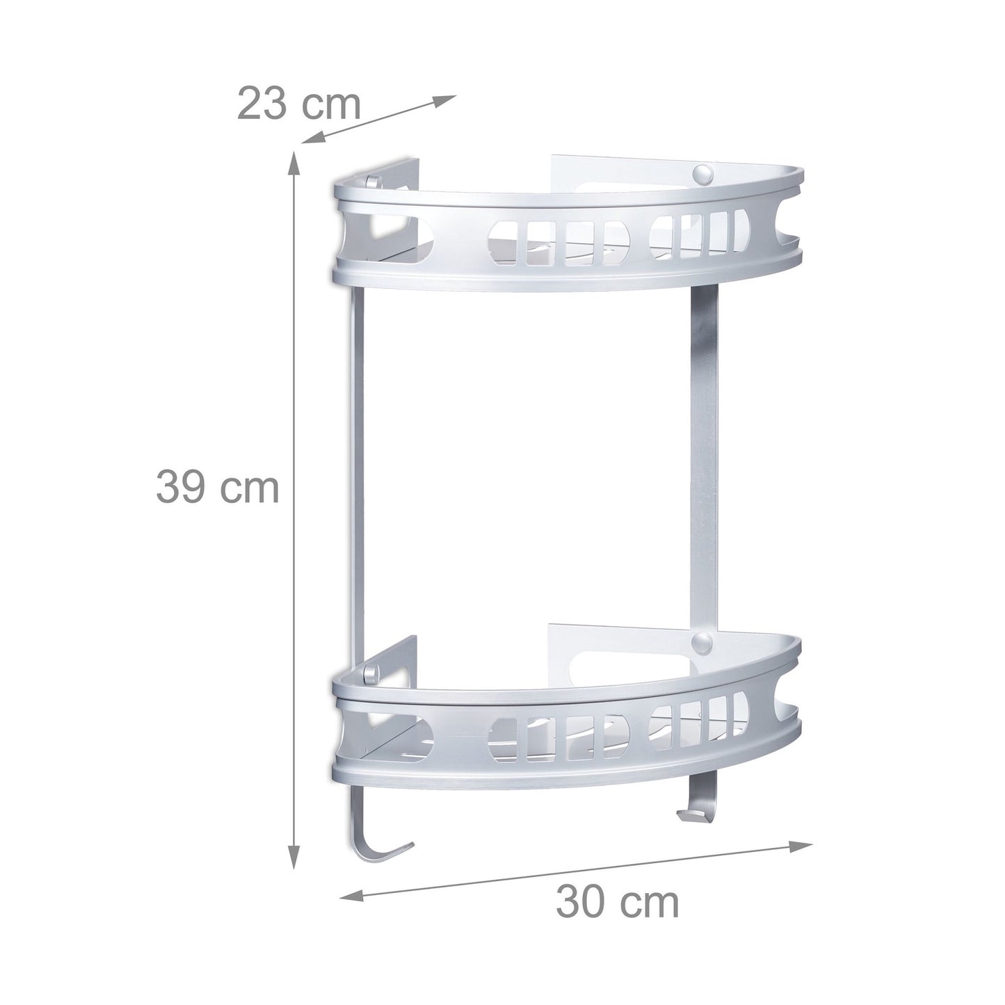 Corner shelf for shower