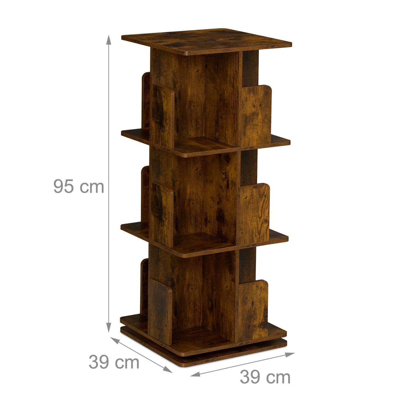 Corner shelf in industrial style