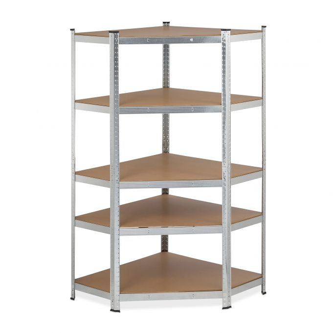 Corner shelf with 5 shelves